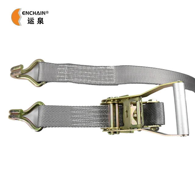 2'Tow Straps J Hook Stainless Steel Ratchet Tie Down Lashing Strap For Sling