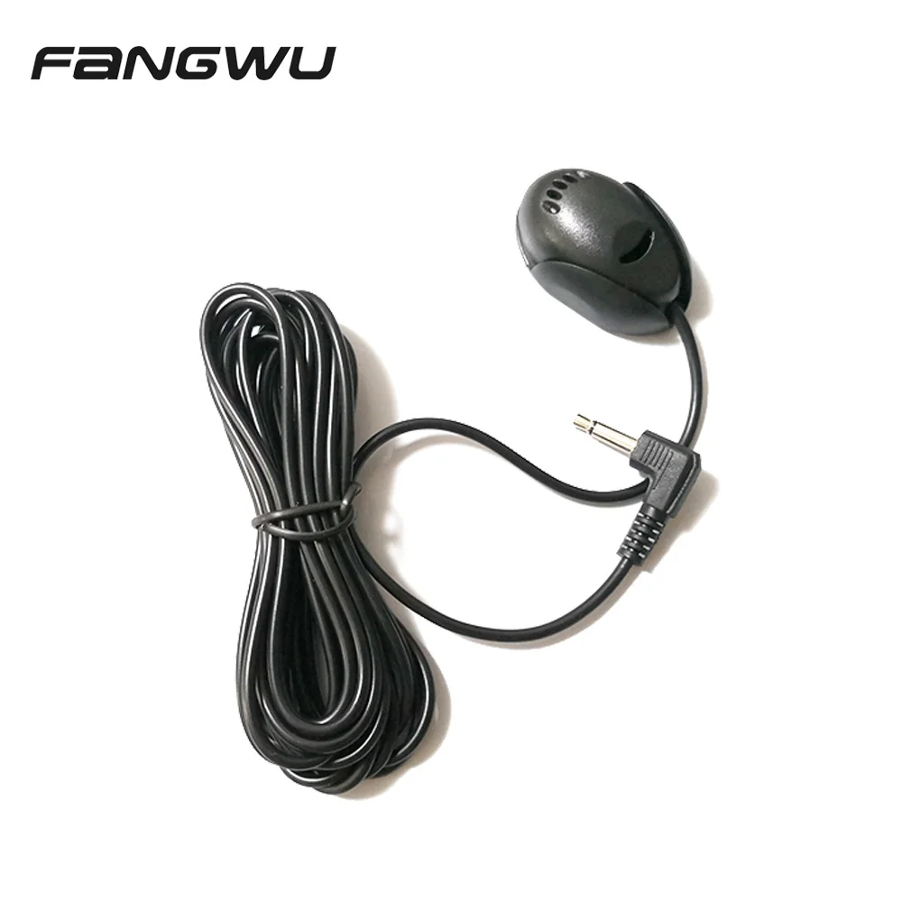 Mini 3.5mm Wired Paste Type External Microphone Car Audio Mic For DVD Radio Stereo Speaker