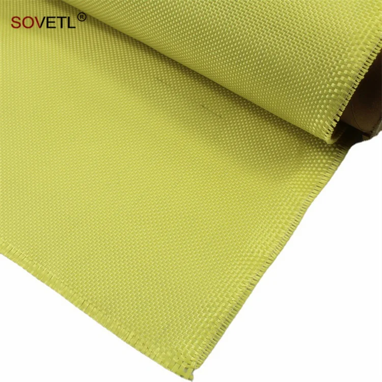 Aramid Fabric 200, 240, 400gsm High Strength Temperature Resistant Reinforced Kevlars Para Aramid Woven Fabric for industry