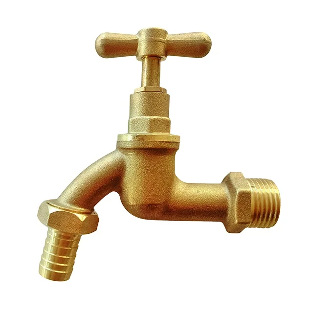Outdoor 1/2 Inch Garden Faucet Brass Copper Bibcock Thread Connection Manufacturer Home High Quality Male Basin Apartment CN;ZHE