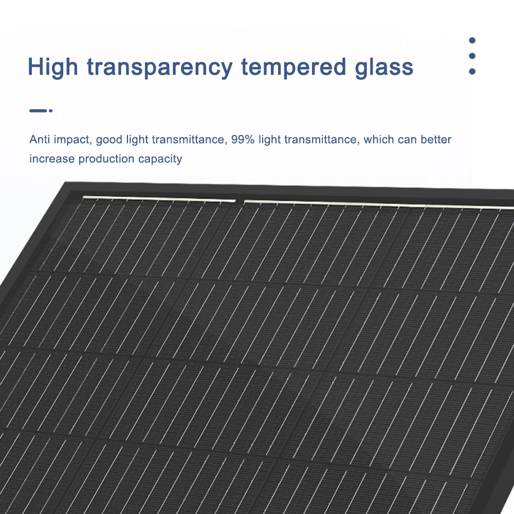 Full Black Shingled Solar Panel 150W 200W 300W Mono Solar Panels Solar Module All Black
