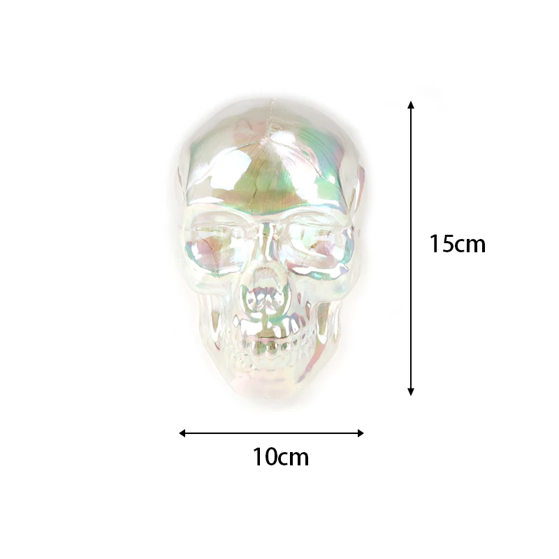 Halloween Light Up Skull Decoration Bulk Wholesale Scary Crystal Sculls Ghost Head