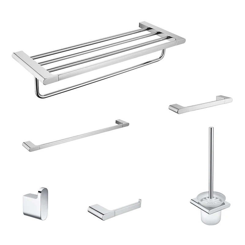 Oem/Odm New Design Wall Mounted Copper Brass Bathroom Set Accessories Bath Hardware Sets