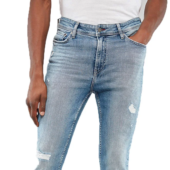 Genuine Apparel 2022 Multiple Pockets Logo  Men Jeans Pants Latest denim trousers