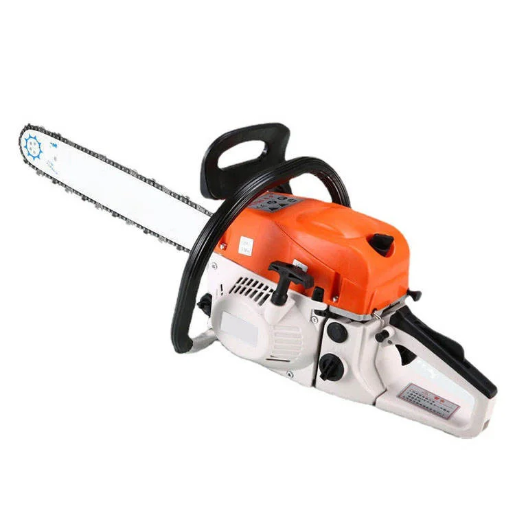 Высококачественная двухтактная бензиновая бензопила 52cc прочная ручная бензопила для резки древесины