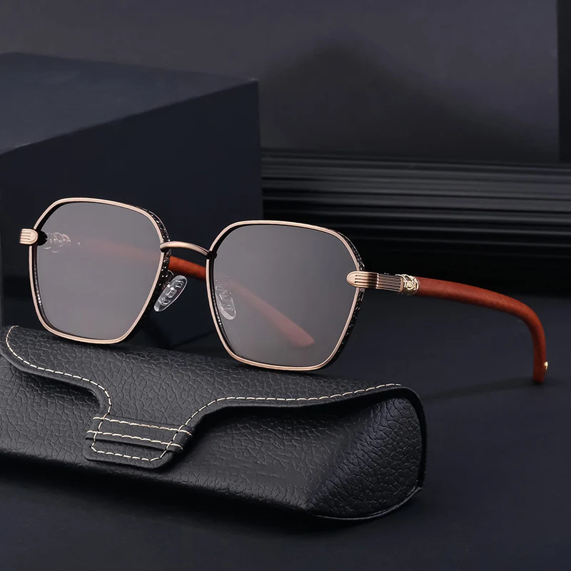 2023 Polarized Men Wood Sunglasses luxury UV400 Vintage Design Driver Shades Women Square Wooden Sun Glasses