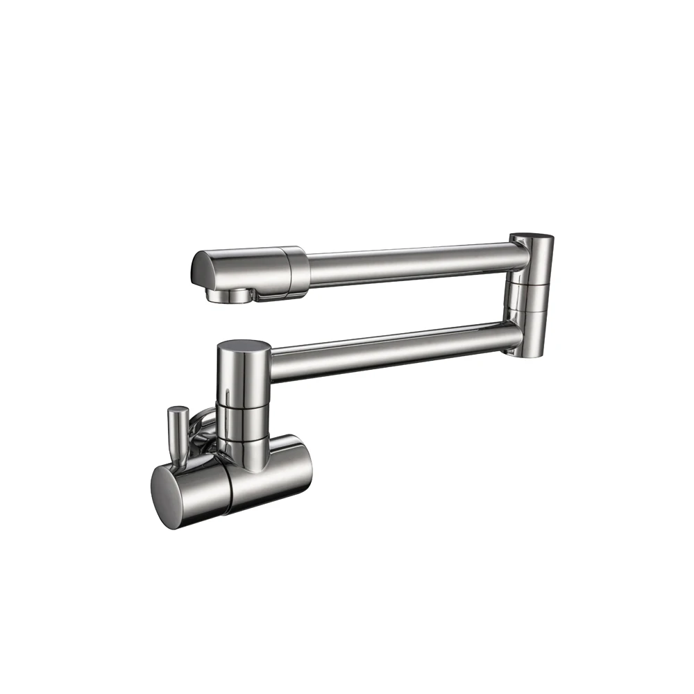 Pot Filler Mixers Tap Single Handle Wall Mounted Kitchen Sink Water Faucet CUPC Certificated Brass Modern Home Single Hole Side