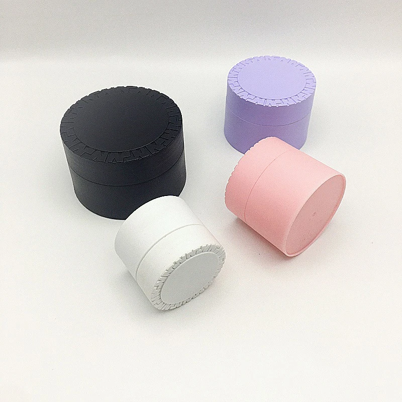 5g 10g 20g 30g 50g wholesale empty Round shape black nail gel plastic jar Cosmetic double wall Cream plastic jar for nail polish