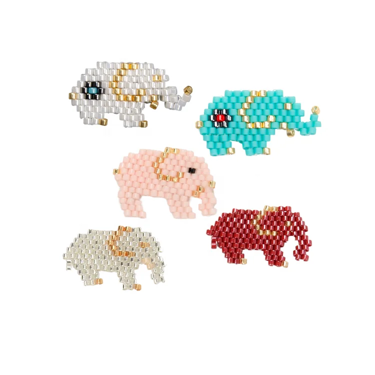Moyamiya wholesale handmade jewelry delica beads elephant miyuki pendant charms Chinese online markets