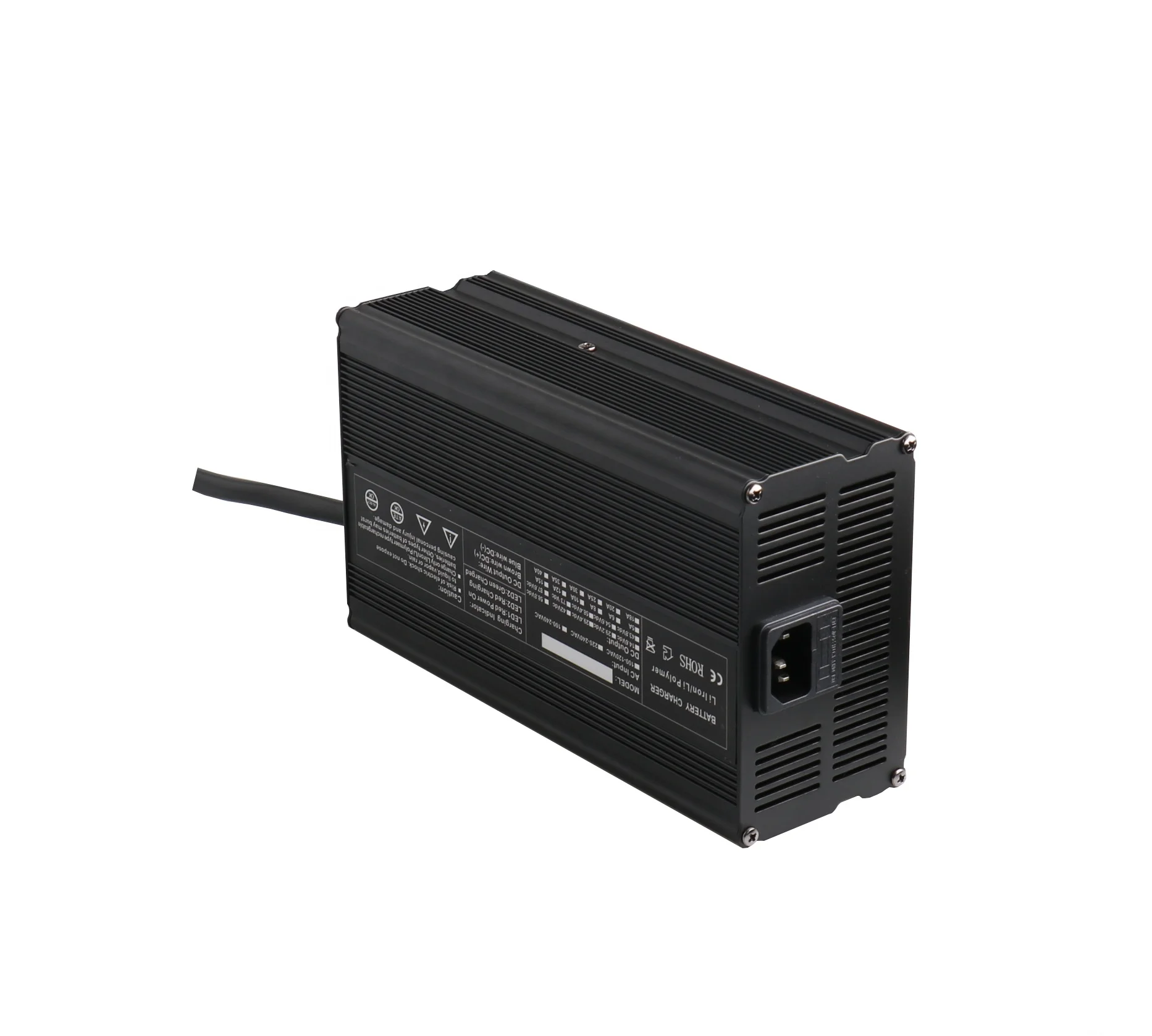 Aluminum case Smart Fast Lithium Battery Charger 12v 30a suitable for lead acid battery electric bicycle power tools