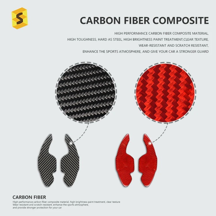 ES MK3  Car Interior Accessories Carbon Fiber Car Parts Steering Wheel Paddle Shifter For Leon Cupra MK3