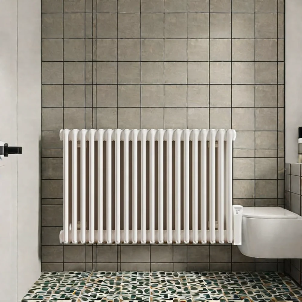 White Triple Bars Horizontal Design Wall mount Radiator Column Decorative Steel Panel Radiator