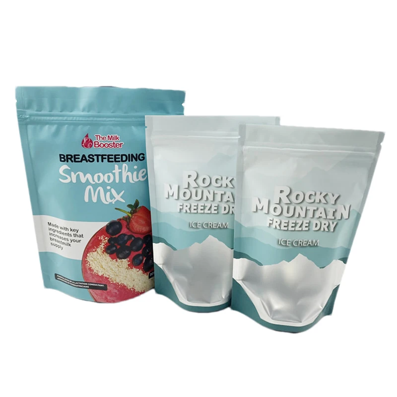 Мешочек-стойка с принтом кешью овсяные хлопья мороженое для грудного вскармливания пакеты упаковки пищевых продуктов прозрачным окном