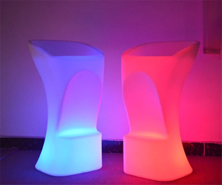 High Quality Color changing RGB led bar counter stool high chair for parties bars