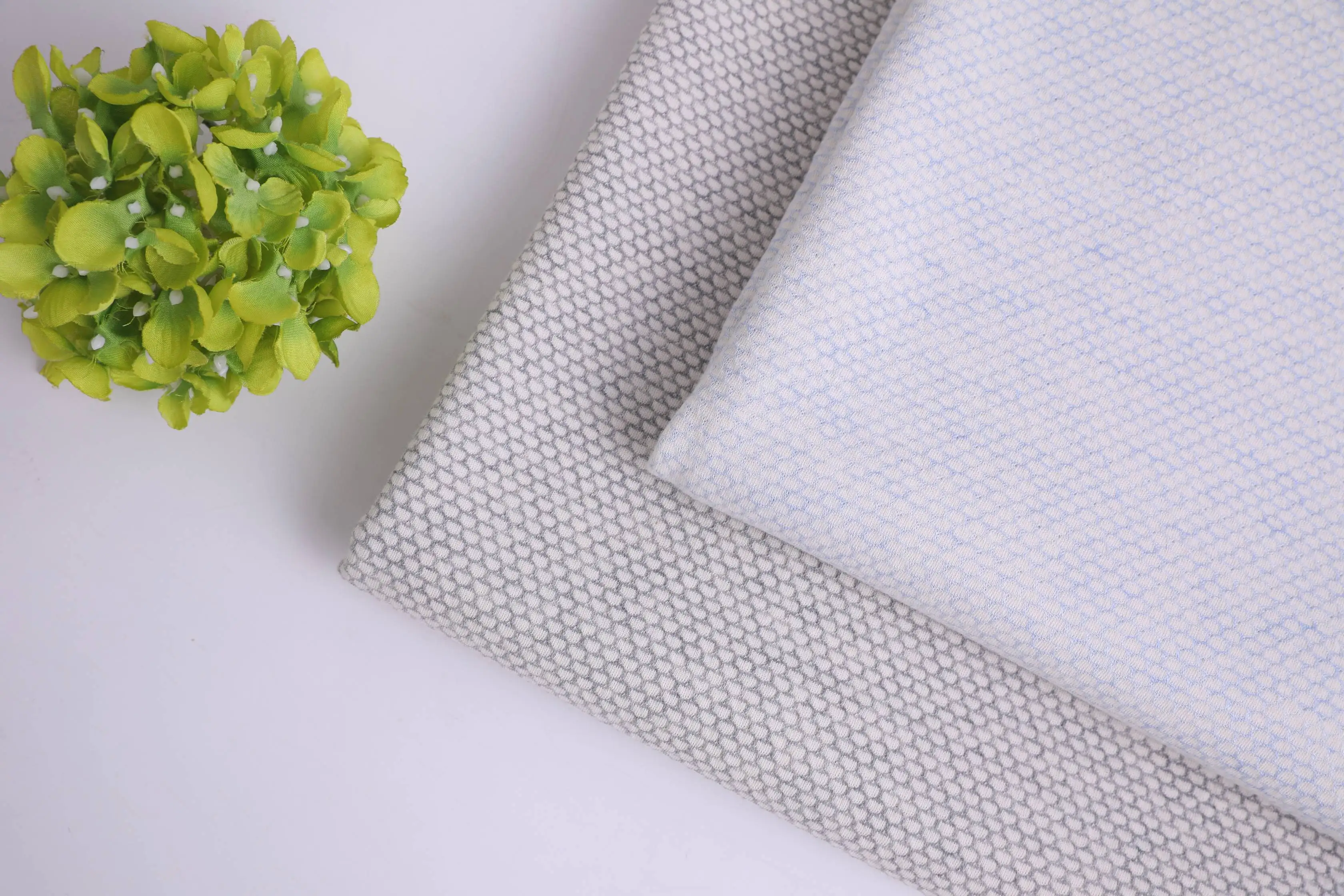 2024 Hot Selling Knitted Stripe 95% Organic Cotton 5% Spandex Fleece Micro Cotton Velvet Fabric for Garment