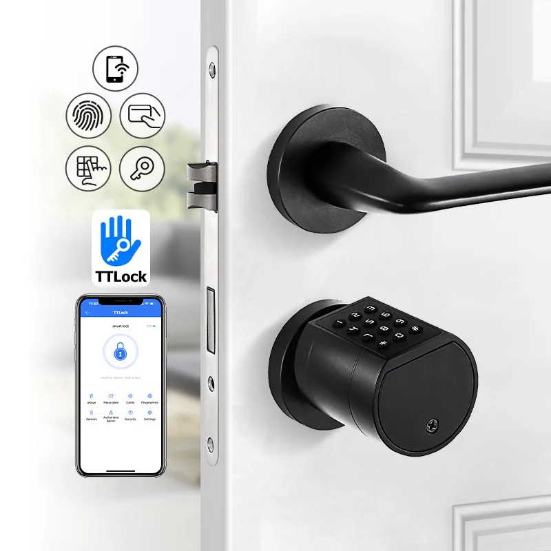Tropernic Ttlock Electronic Locks Smart Door Lock Technology Low Price Aluminum Door Cylinder Lock