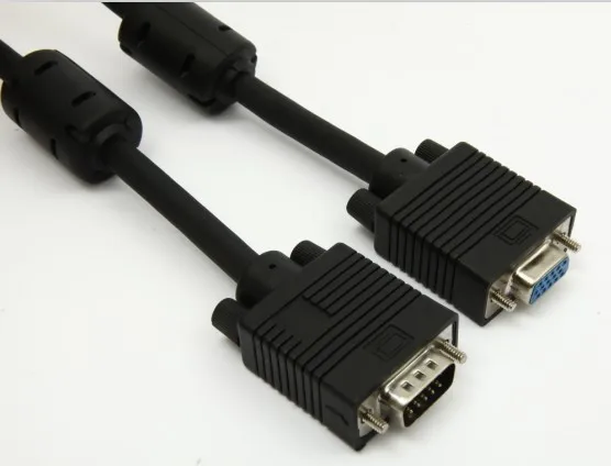 LSM011 VGA CABLE HDB15M/15F CABLE W/FERRITE GOLD PLATED