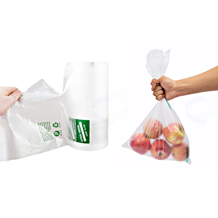 Cheap Price Printed Hdpe Ldpe Food Produce Roll Bag On Roll