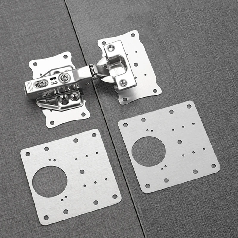 High Quality Furniture Hardware Easy installation Stainless Steel Cabinet Hinge Repair Plate With Screws