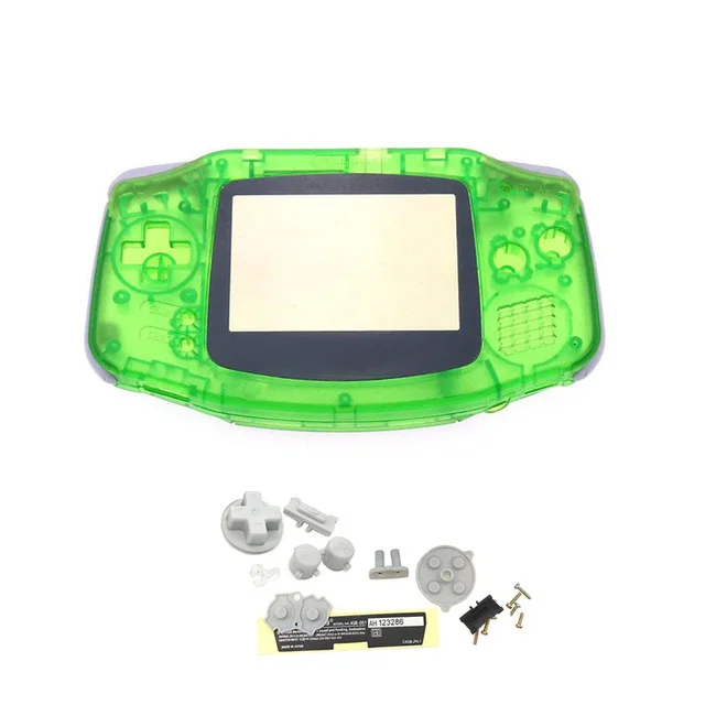 Для игровой консоли Gameboy Advance GBA, сменный корпус, корпус, чехол с полным набором кнопок, проводящие прокладки
