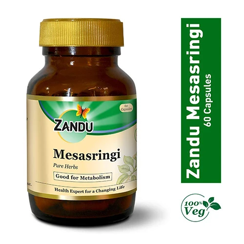 India herbal product Zandu Mesasringi Capsule , Herbal Meshashringi capsules, Ayurvedic medicines