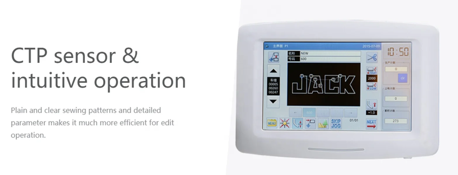 Jack Jk-T3020 Programmable Tacker Industrial Sewing Machine Eletronic Pattern Sewing Machine