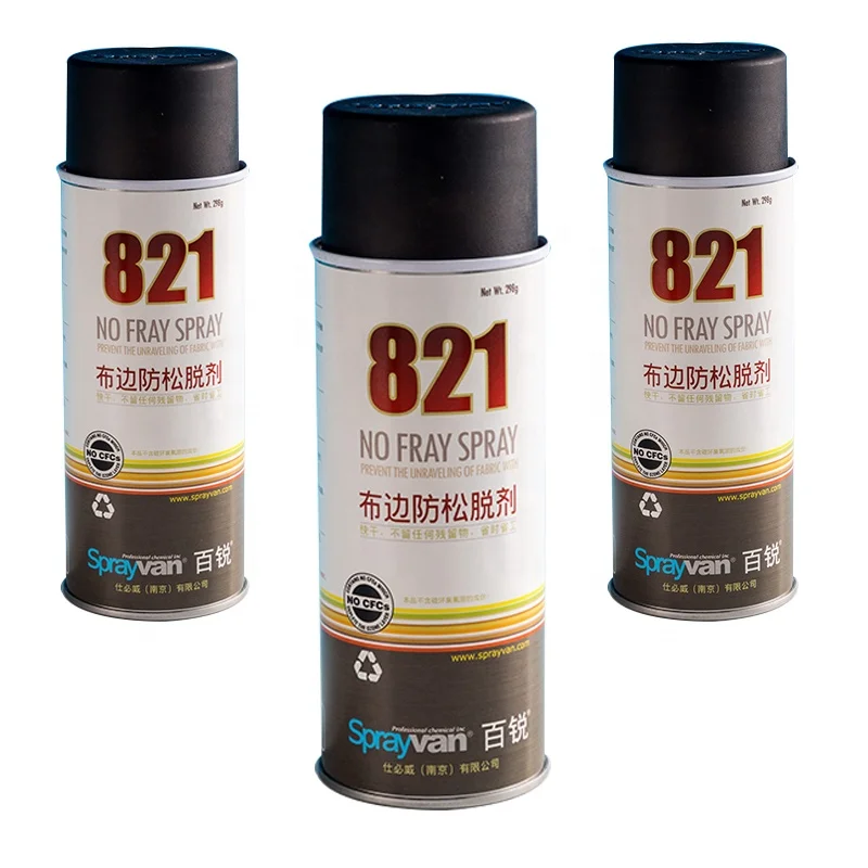 No fray textile spray adhesive factory processing