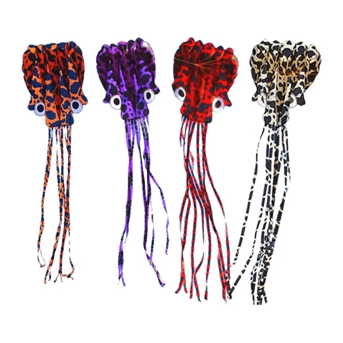 Wholesale Large Octopus Kite Long Tail Beautiful Easy Flyer Kites Beach Kites for Kids and Adults