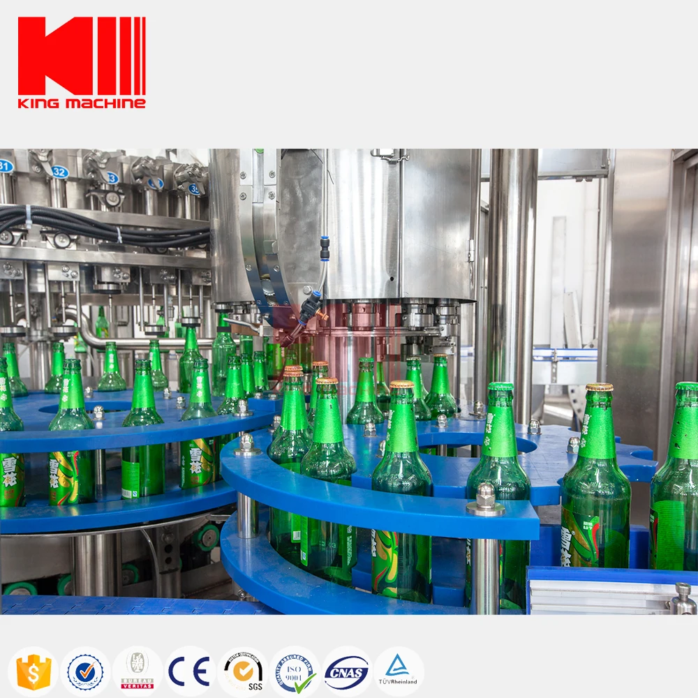 Manufacture High Rigidity Automatic High Speed Hot Fill Bottle Glass For Beverage Line