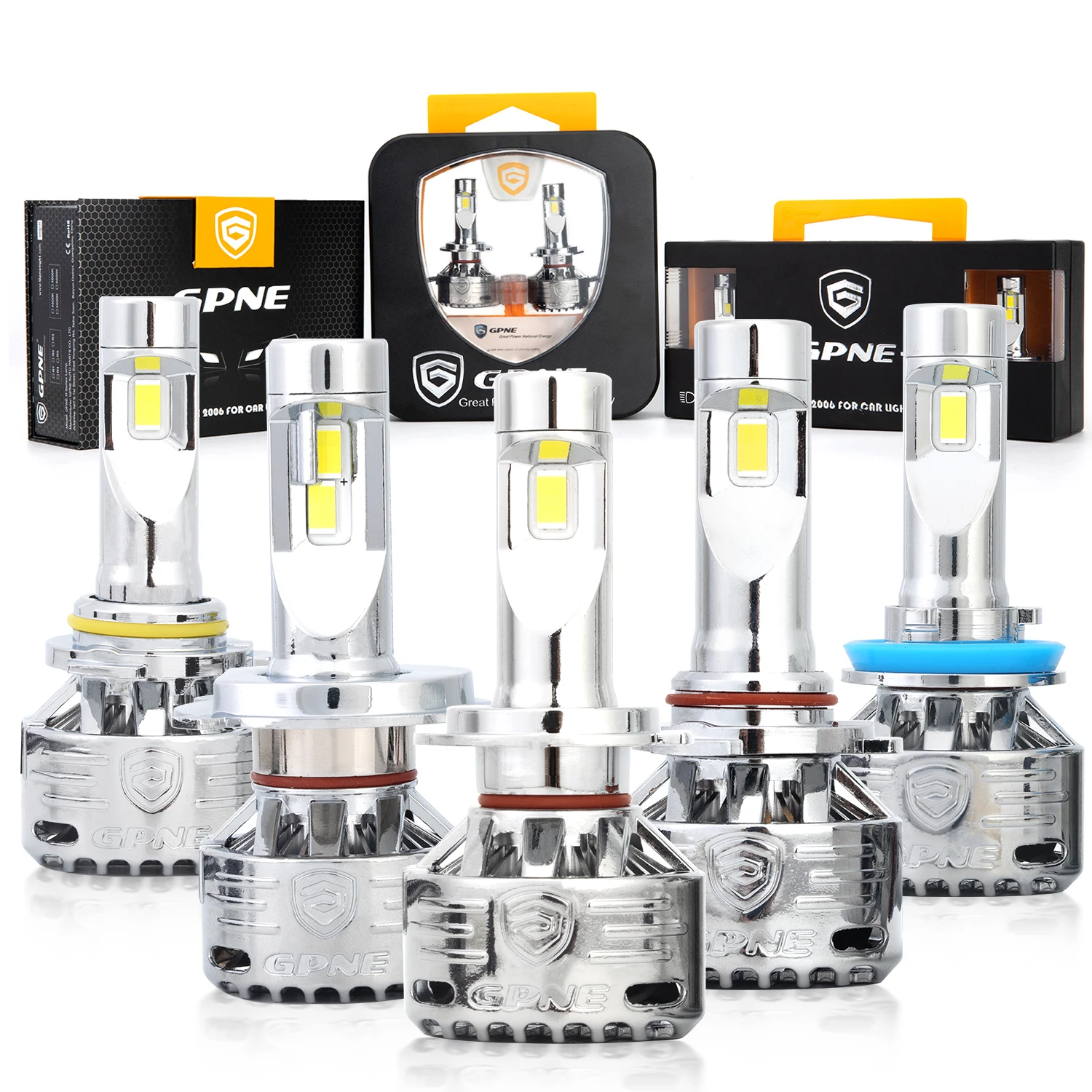 GPNE R5 80W headlights leds H4 H7 auto driving light 9005 880 csp led headlight bulb systems