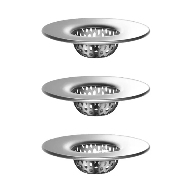 Stainless steel bathtub drain filter