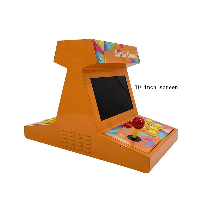 2 игрока, Мини-Игровой Автомат для аркадных игр, настольный аркадный шкаф, игровой автомат для ретро-игр, монитор 10,1 дюйма, мини-Аркадный Игровой Автомат