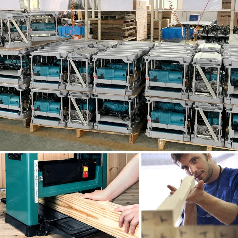 NEWEEK electromechanical bench wood thicknesser planer mini wood planer