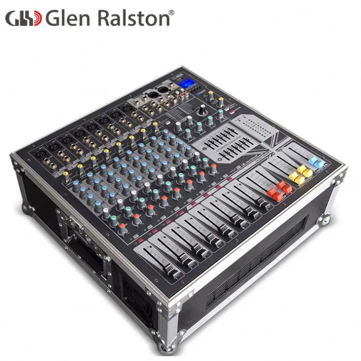 Glen Ralston 8 каналов активный микшер 1200 Вт Профессиональная Цифровая микшерная консоль