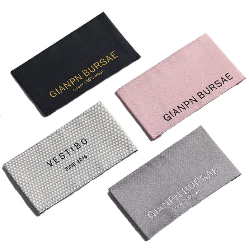 Пользовательские тканые этикетки для одежды Дамасские