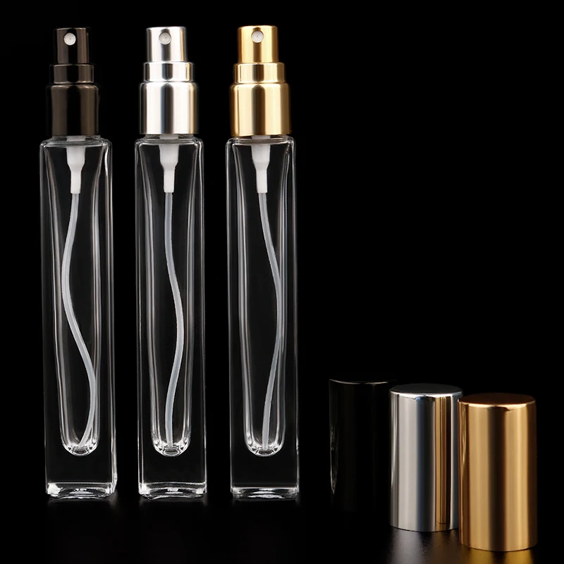 
Luxury 10 ml Water Liquid Perfume Decanters Metal Roller Ball Crystal Plain Glass Spray Atomizer Bottle For Travelers 