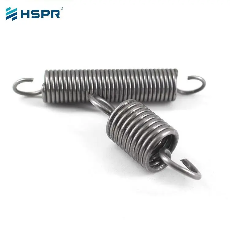 Huihuang Custom High Quality Adjustable Steel SUS 304/302 Small Spiral Coil Double Hook Tension Spring