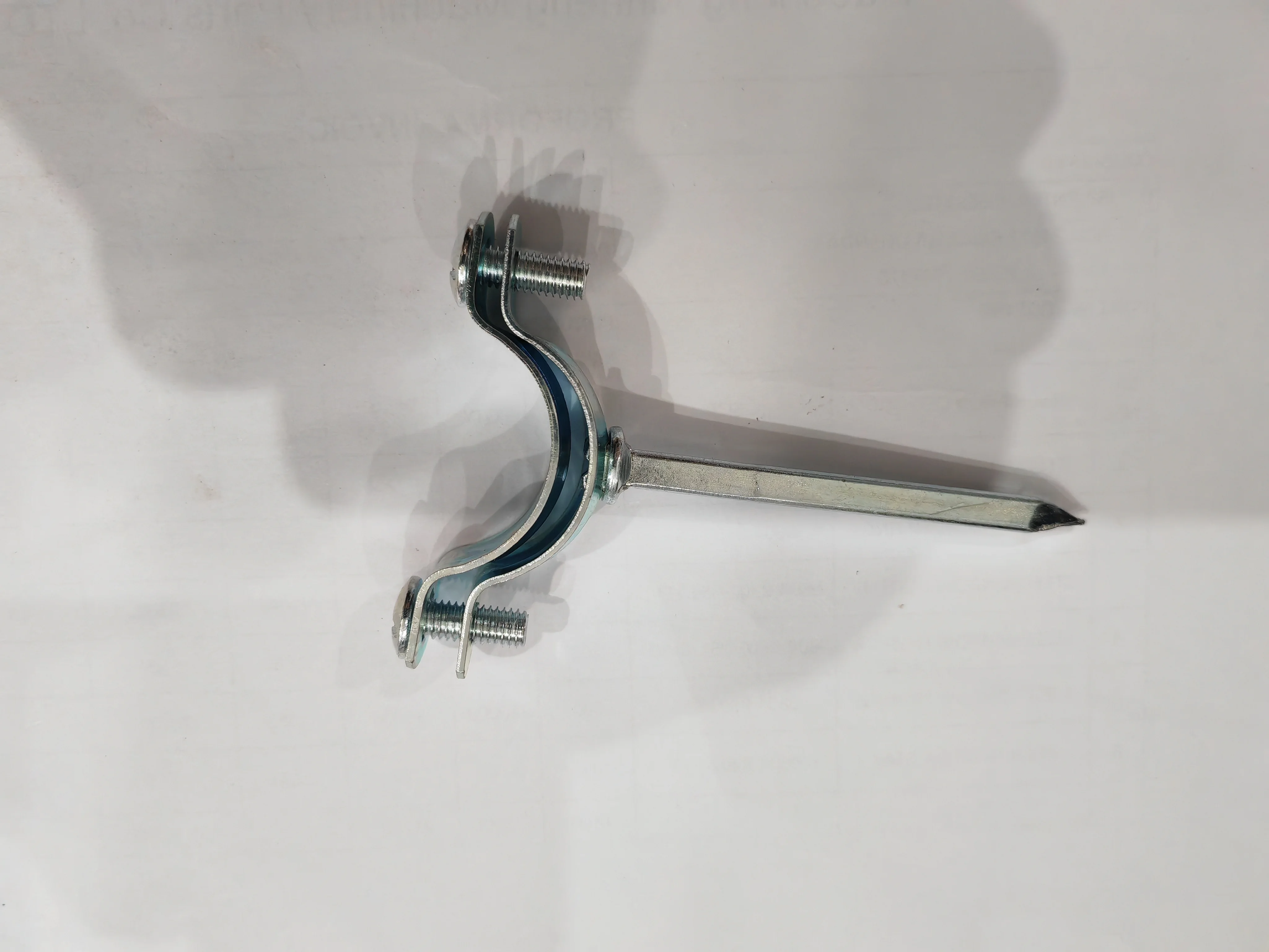 Galvanized Metal Clamps with Square or Round Nail Pipe clamps with nails and anchor/bolt for pipe