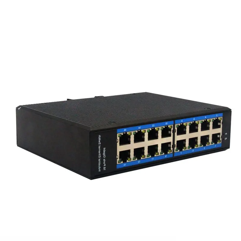 LBTD016G industrial switch poe sfp VLAN DC 48V input power portable 16port poe switches