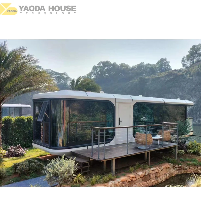Yaoda Cabin Prefabricated Space Container Capsule Tiny Home House with Bedroom and Bathroom for Sale