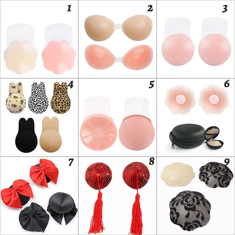 OEM/ODM 6.5CM flower Shape 1 Pair Cubierta de Pezon Adhesive Reusable Women Bra Pasties Nipple Cover Sexy