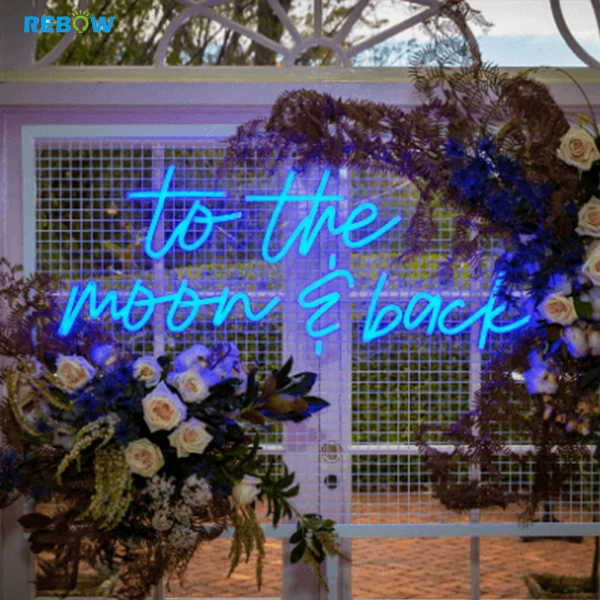 Rebow Hot sale Custom led neon sign Wall mounted Led flex neon light Advertising sign