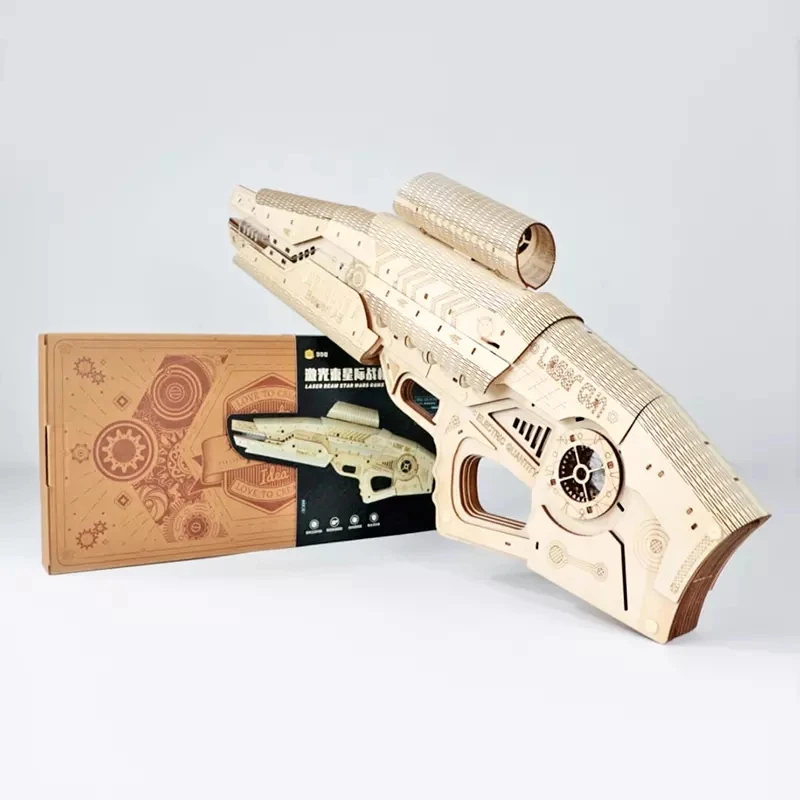 Diy Crafts Wooden Gun Gift Kit Toy Gun DIY Crafts 3D Wooden Puzzle CPC Certificated