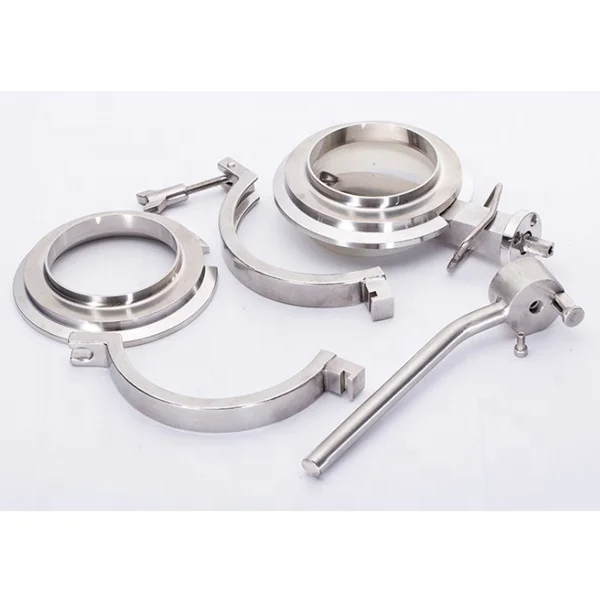 DN200 Sanitary butterfly valve for discharging powder and granules