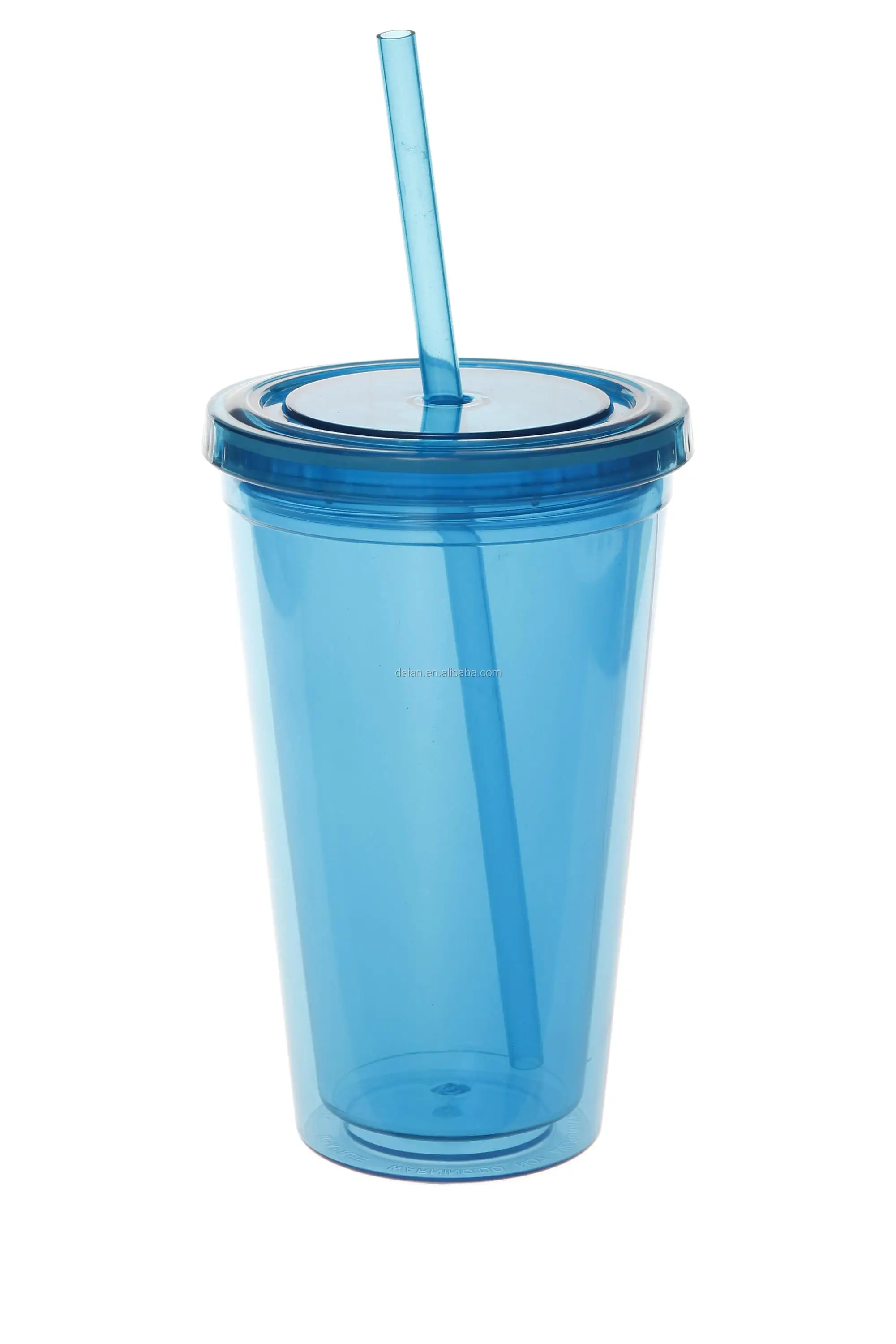 Plastic Tumbler Cups Double Wall Clear Acrylic Straight Plastic Tumbler