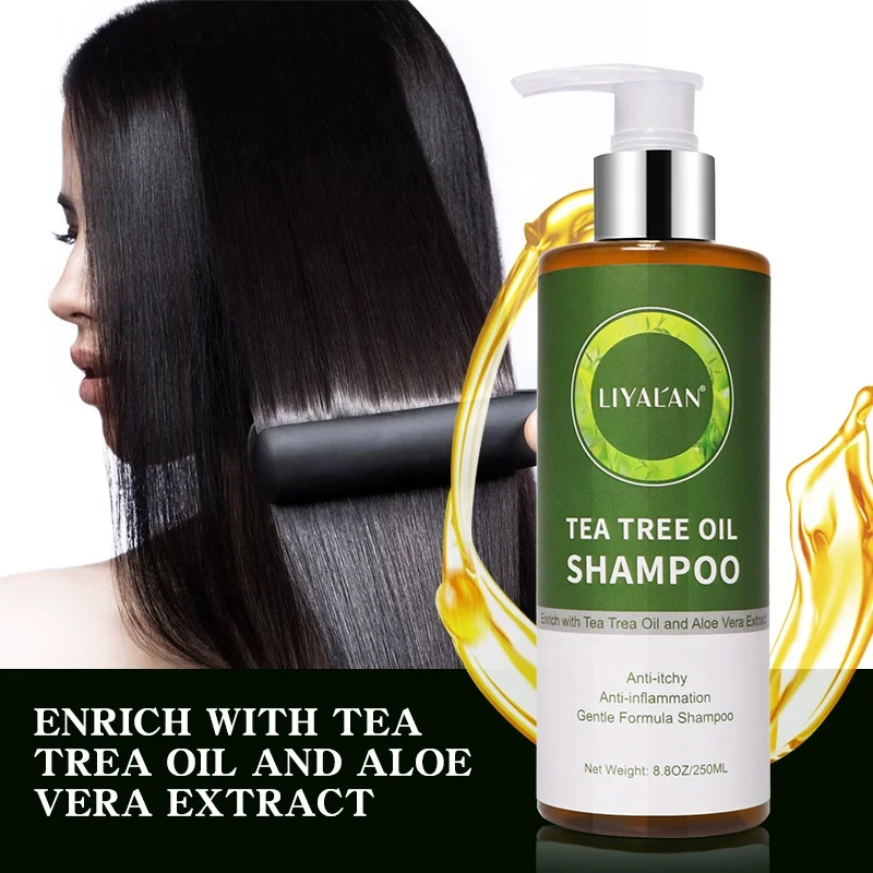 Wholesale Natural organic Deep Cleansing Dandruff Anti-itchy Hair Tea Tree Oil Shampoo