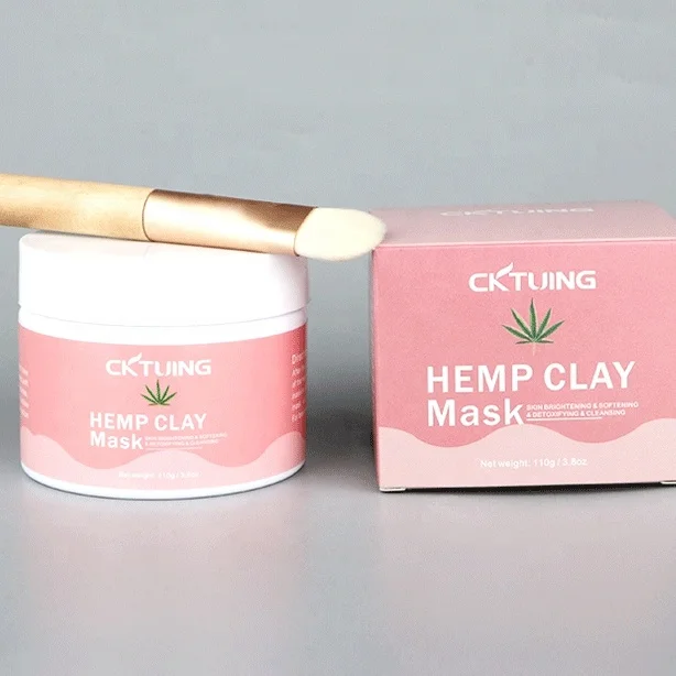 Amazon hot sale natural organic cbd jell mask hemp mud clay mask cbd face mask