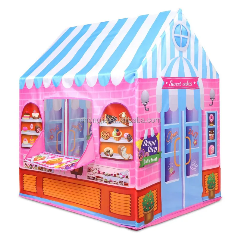 Sentory kids play tent Dessert House Princess Castle Games Kids Pretend Play Tent House