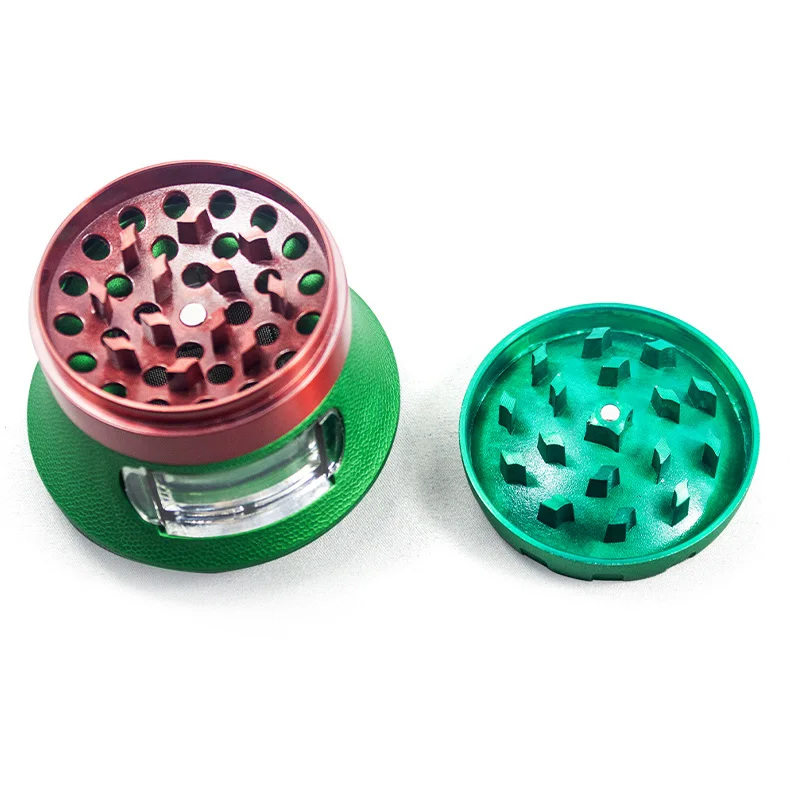 GZ33634416 Rubber Paint New Vase Design 4 layers Colored Petal Smoking Accessories Tobacco Crusher Herb Grinder