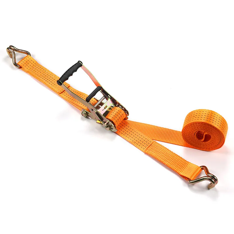 Heavy Duty Ratchet Tie Strap Custom Size Cargo Lashing Belt 2 X 5T ratchet tie down rope
